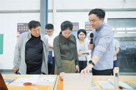 青岛幼师高专到我?？疾旖涣? 校党委书记刘子林参加座谈