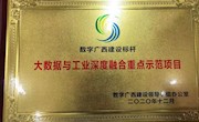 喜讯.我校荣获第二批“数字广西建设标杆引领重点示范项目（企业、平台）”牌匾