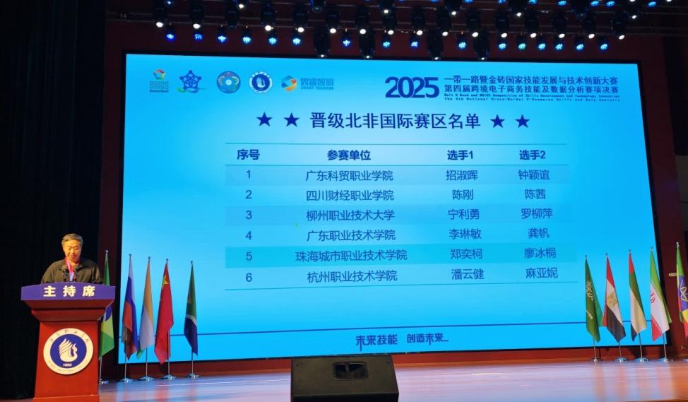 颁奖现?。何倚Ｑ∈帜?、罗柳萍获得晋级北非国际赛区资格