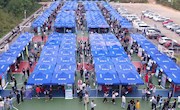 多、全、优、新——我校首次举办线上“直播带岗”+线下同步进行的毕业生大型双选会